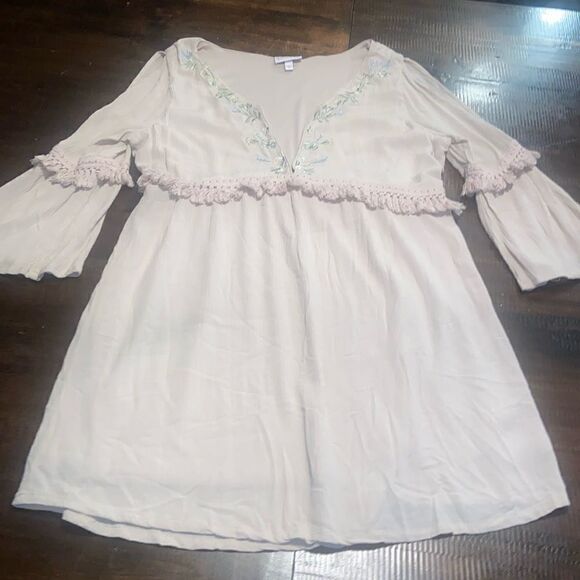 Shyanne Cold Shoulder Western Embroidered Dress Short Small - Picture 1 of 8